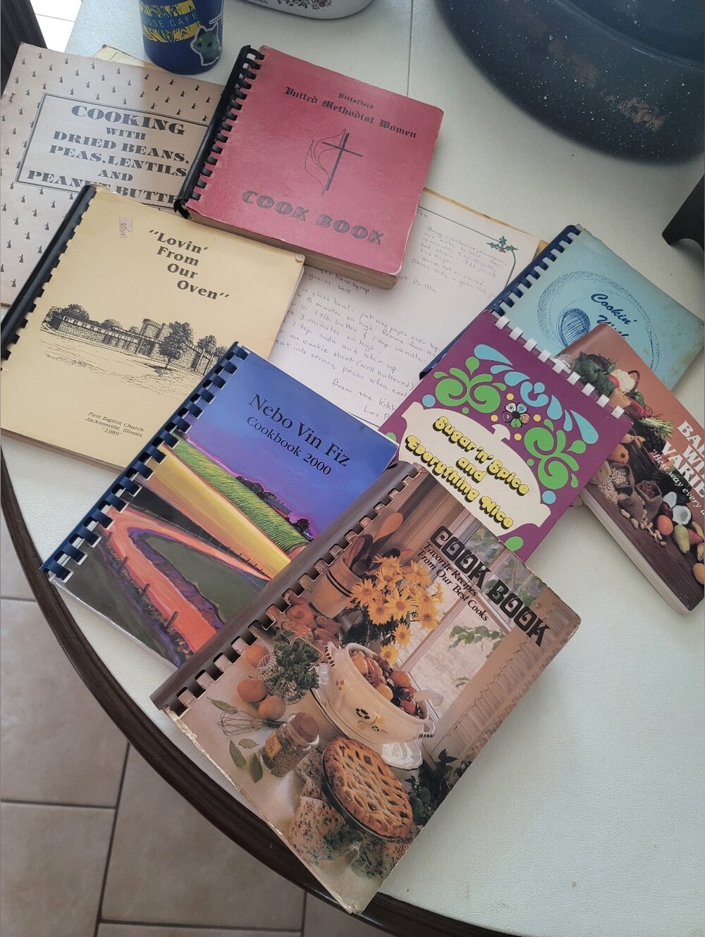 Vintage 1970s–2000 Illinois Community Cookbook Lot (9 Pcs)